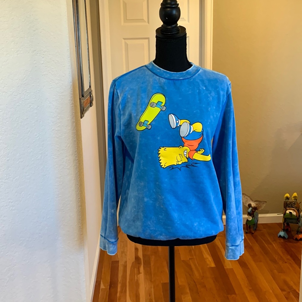 Simpsons unisex sweatshirt size medium heavy tie dye